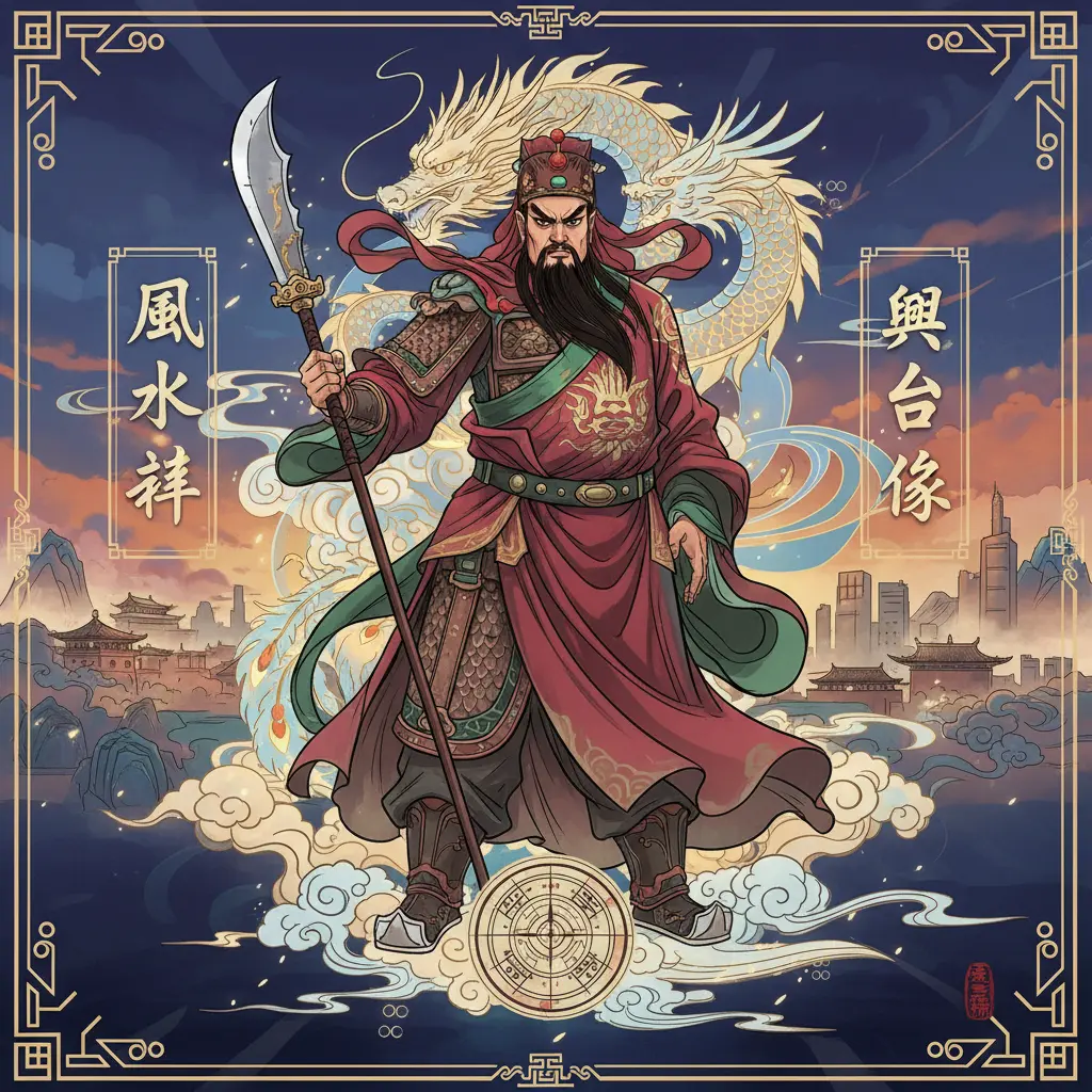 風水吉祥物 - 關公像