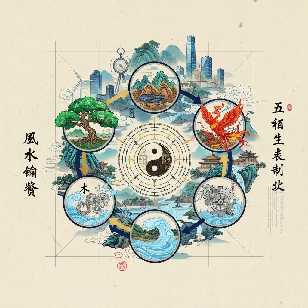 風水勘察 - 五行生剋制化