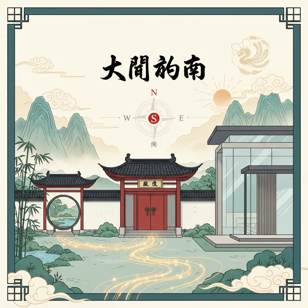 住宅風水 - 大門向南