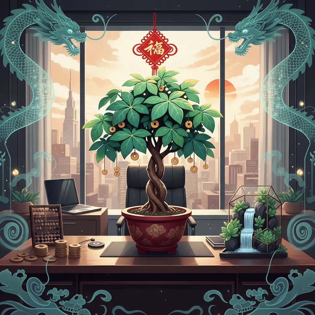 辦公室風水 - 發財樹