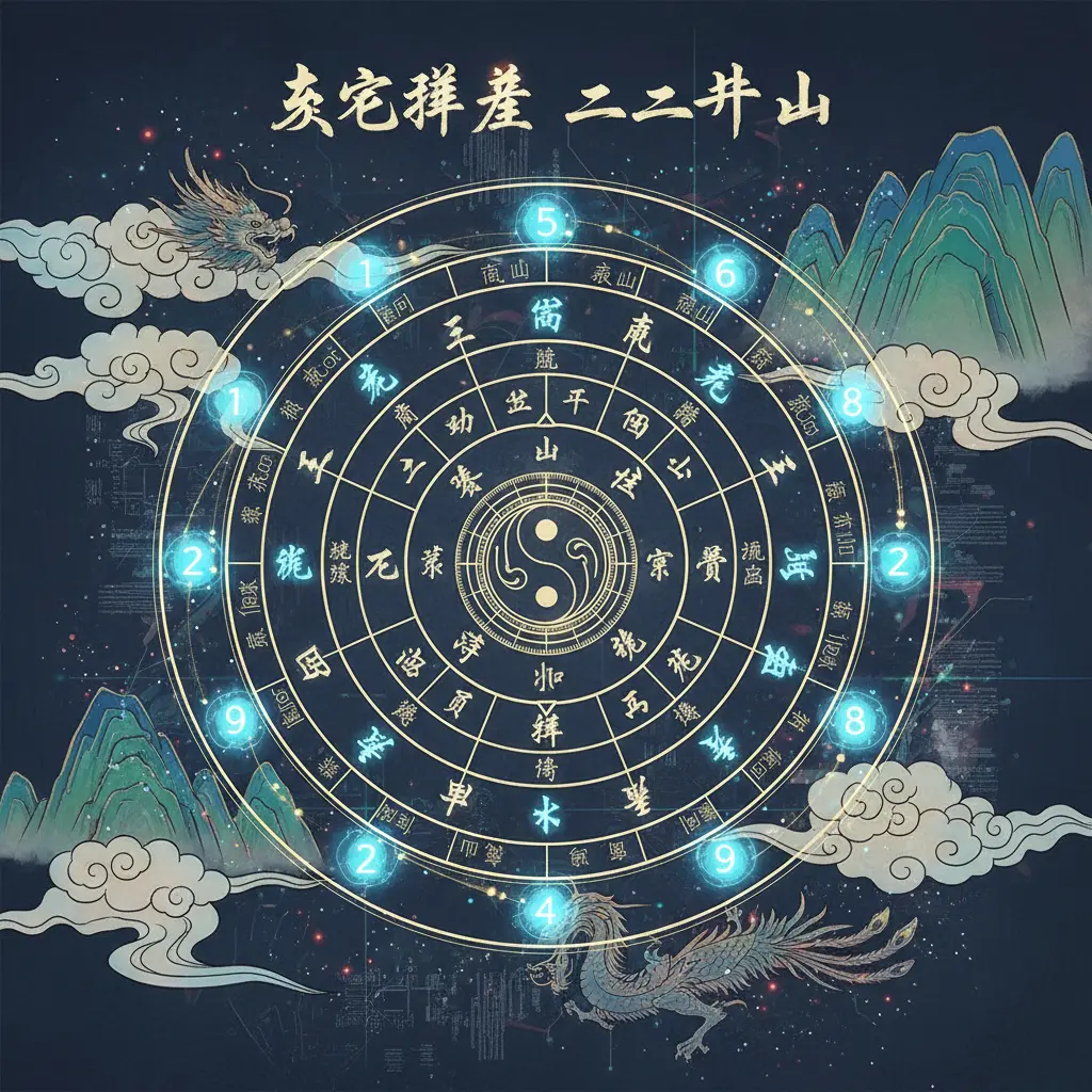 玄空飛星風水 - 二十四山