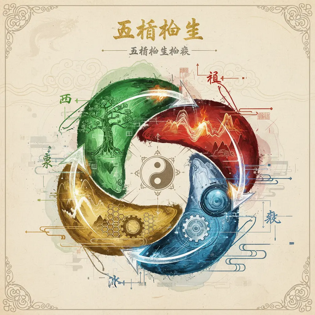 五行相生相剋 - 五行相生