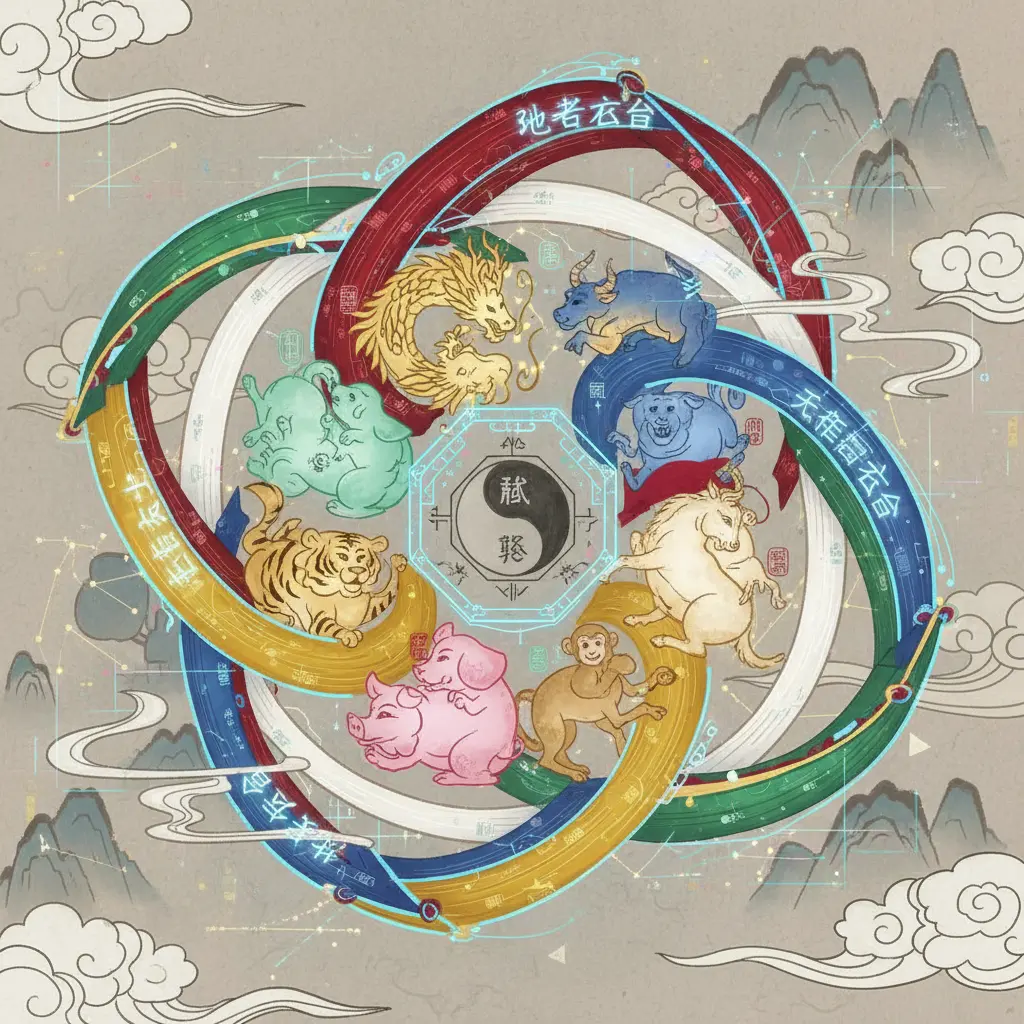 天干五合 - 地支六合