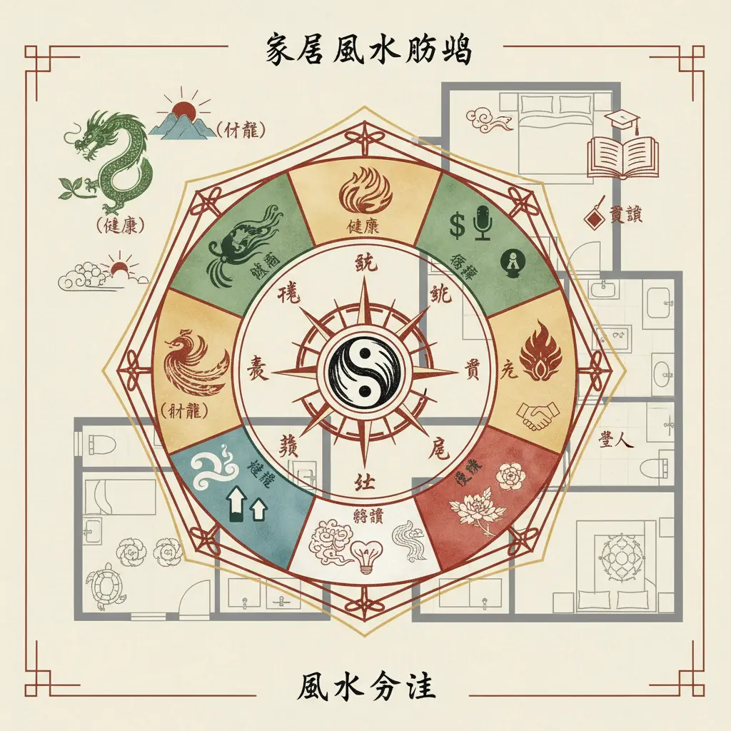 家居風水佈局 - 風水方位