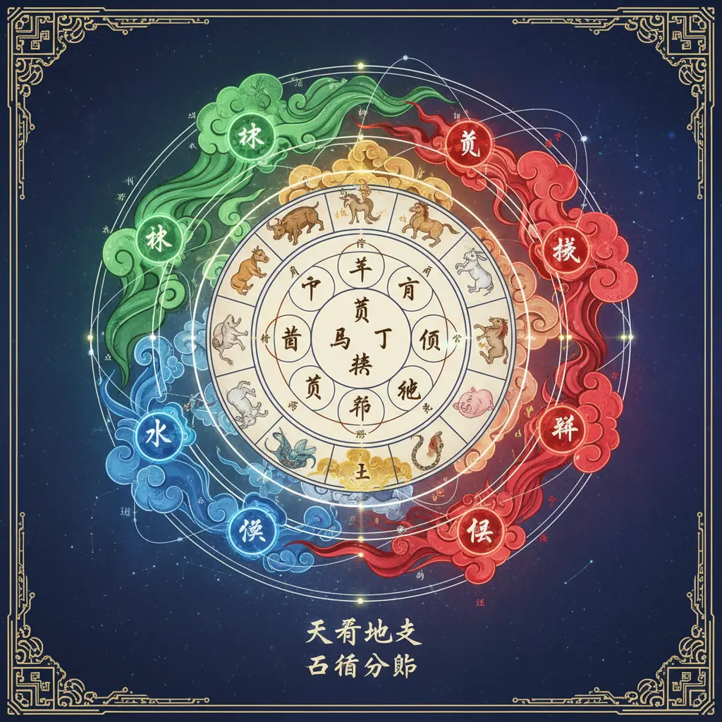 五行分佈 - 天干地支