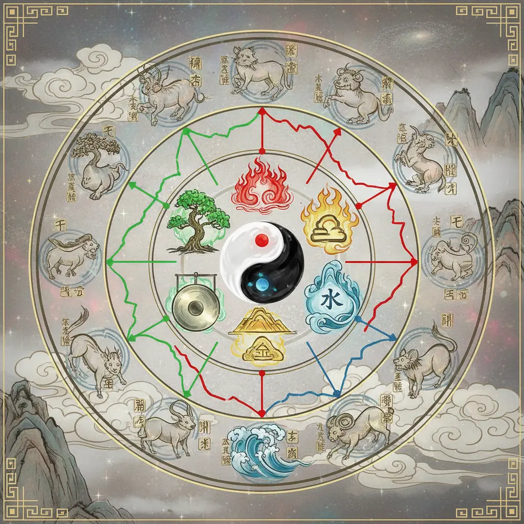 陰陽五行 - 干支陰陽五行