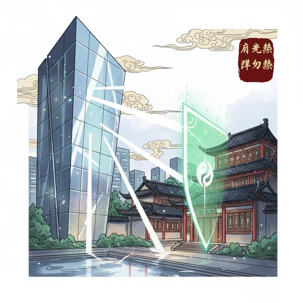 壁刀煞 - 反光煞