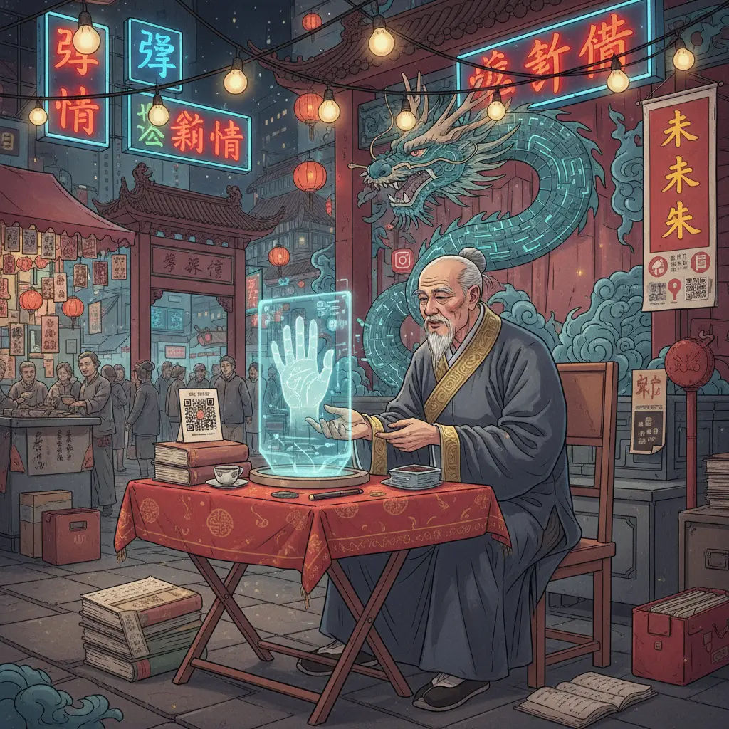 廟街算命 - 掌相