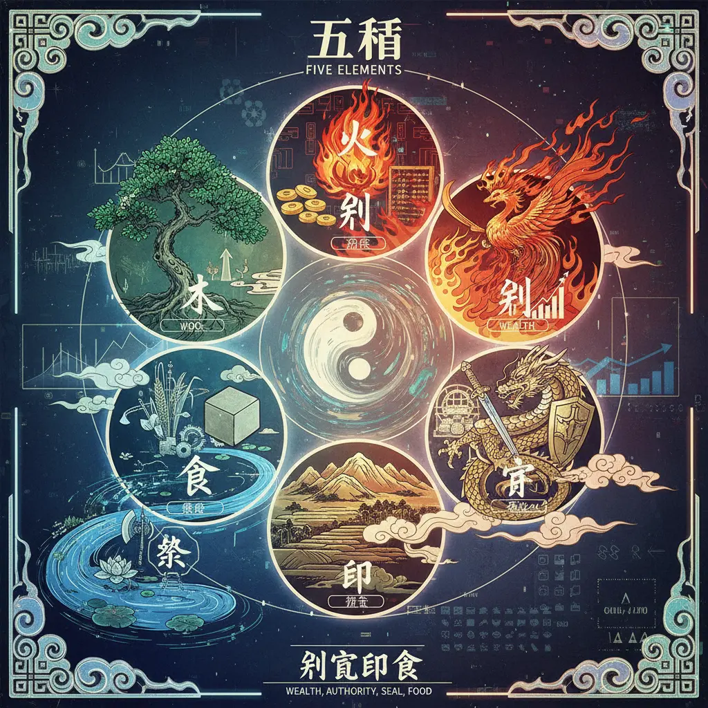 財官印食 - 五行