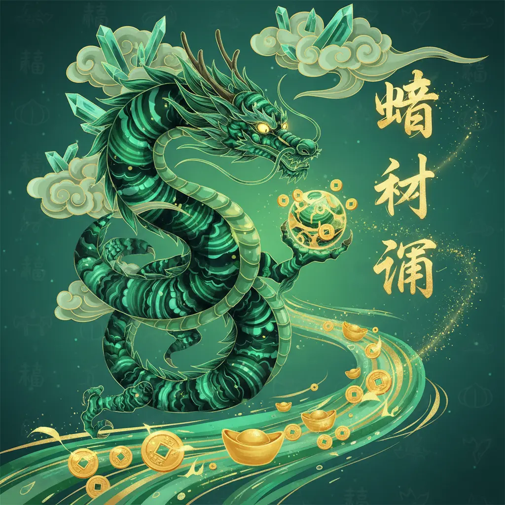 旺財運 - 孔雀石