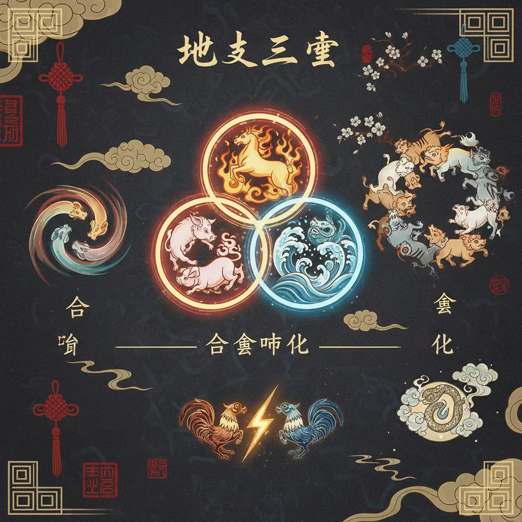 合會沖化 - 地支三會