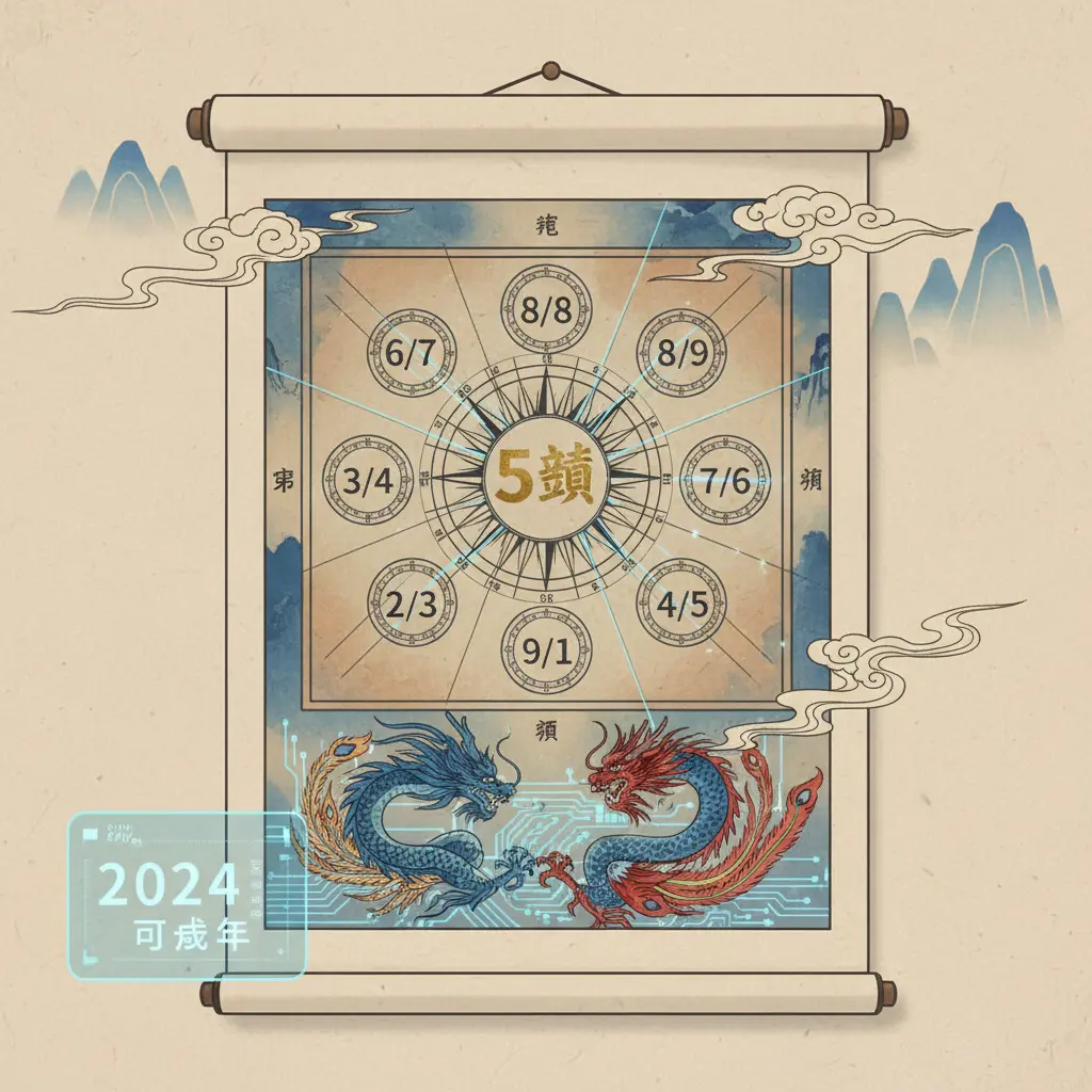 流年風水 - 九宮飛星圖