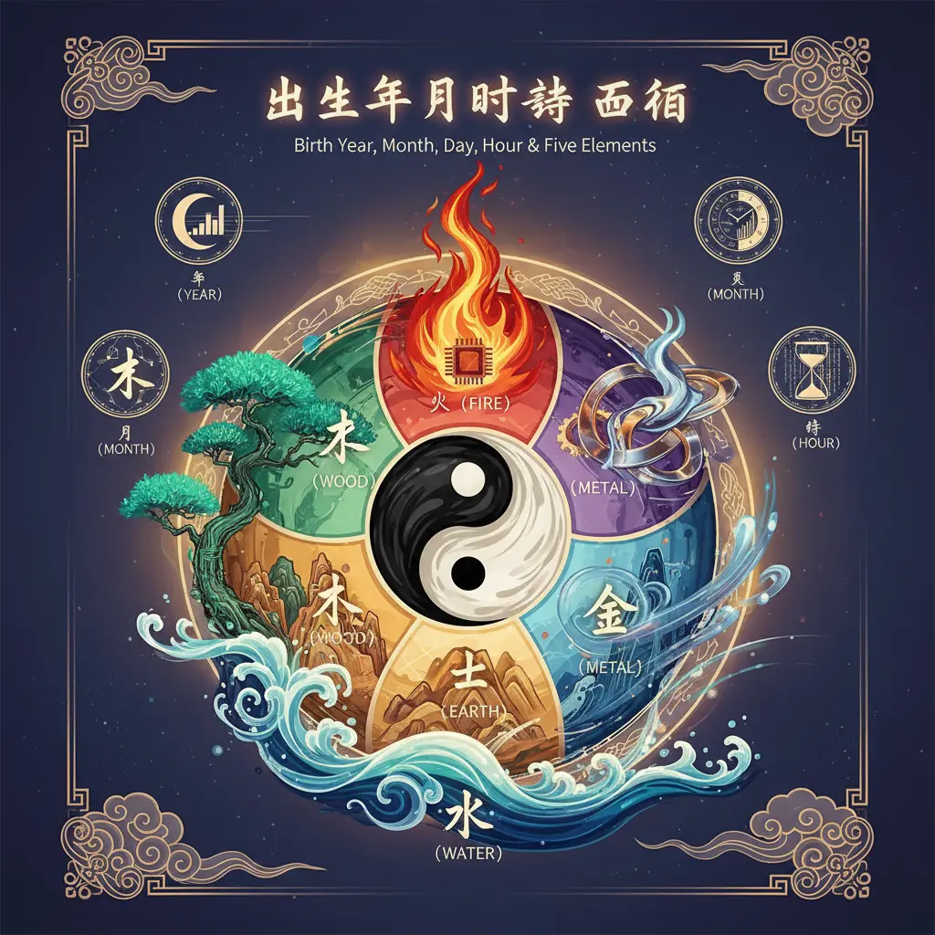 出生年月日時 - 五行