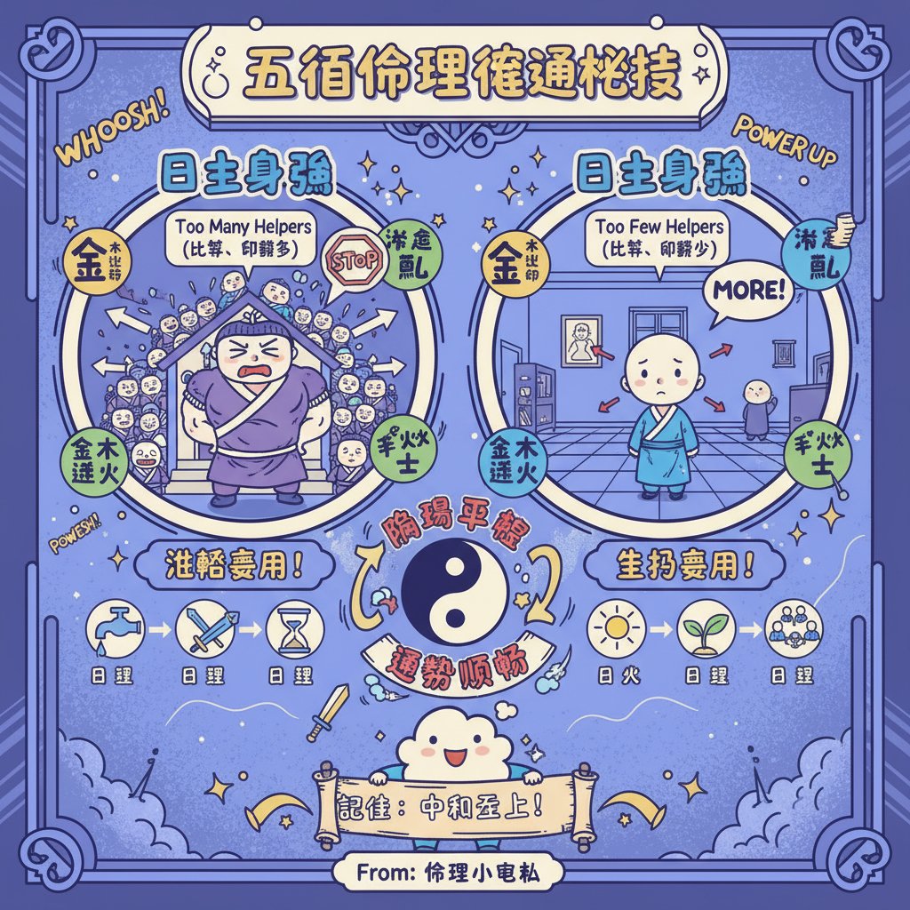 日主月令八字命理命理大運八字命理學日干陰陽平衡天干地支體質分析喜忌神生剋制化五行生剋日主衰旺五行平衡健康運勢命理諮詢中醫調理取用神