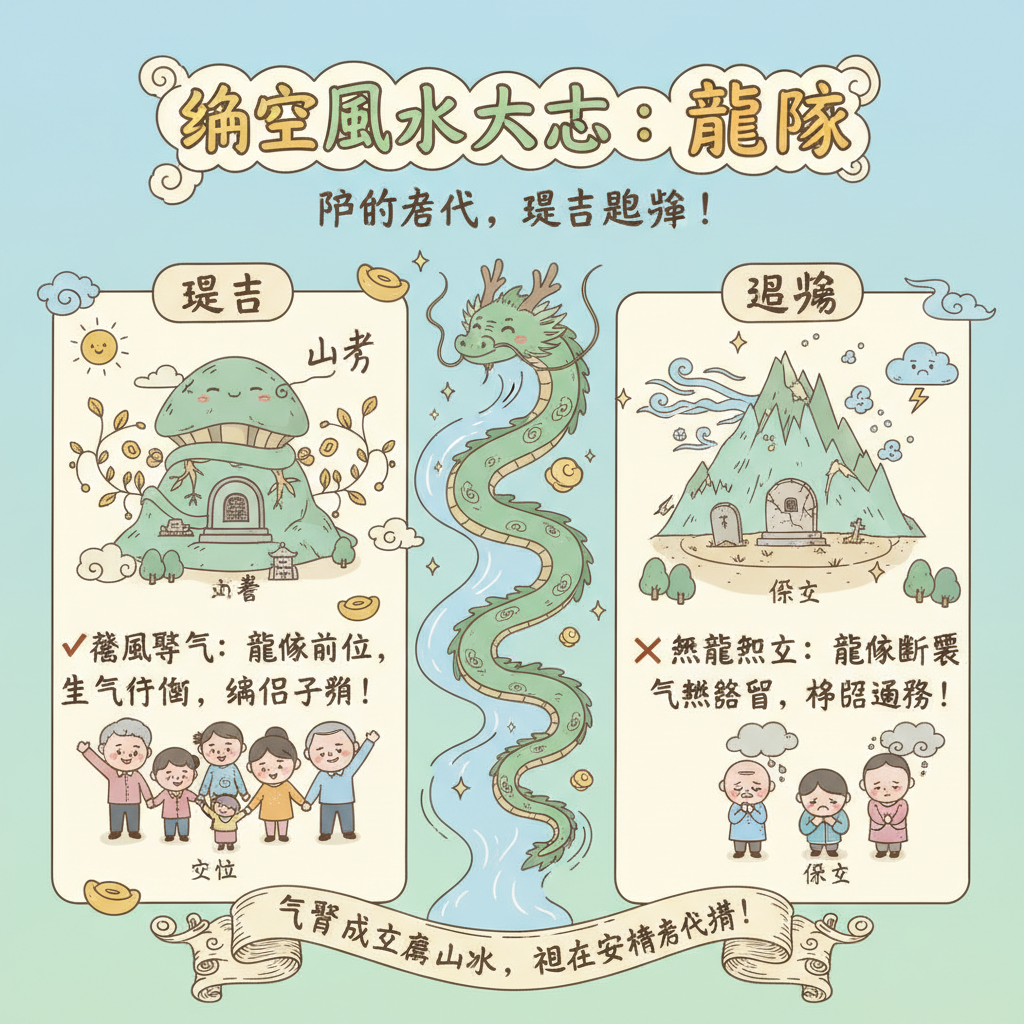 後代子孫玄學堪輿學理氣風水寶地易經龍脈五行穴位明堂吉凶禍福風水地理氣聚成穴立向旺山旺向安葬祖先墓地選址家族興旺覓龍點穴影響後代