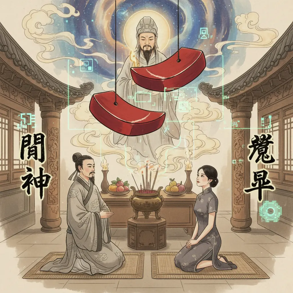 道教問神 - 筊杯