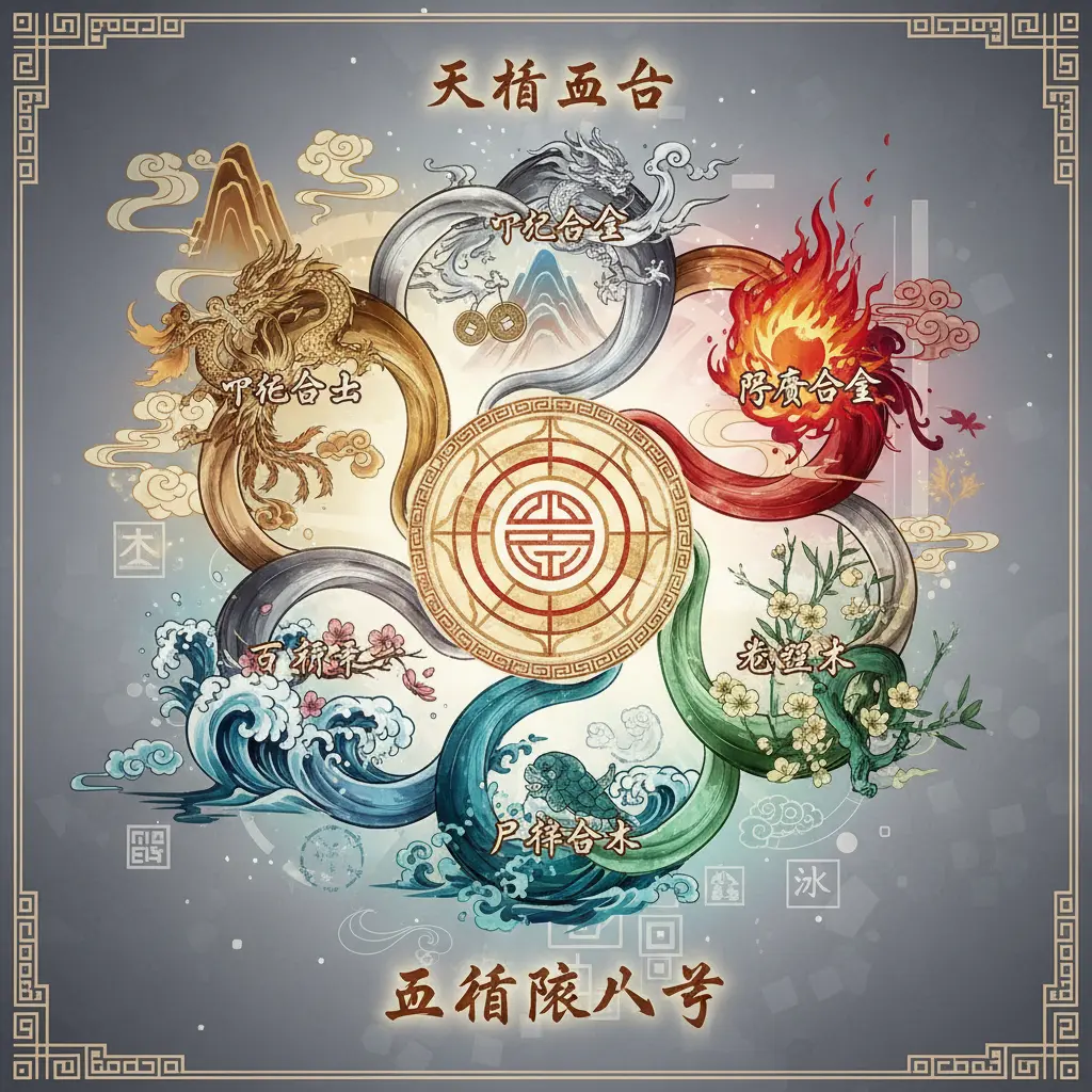 天干五合 - 五行派八字