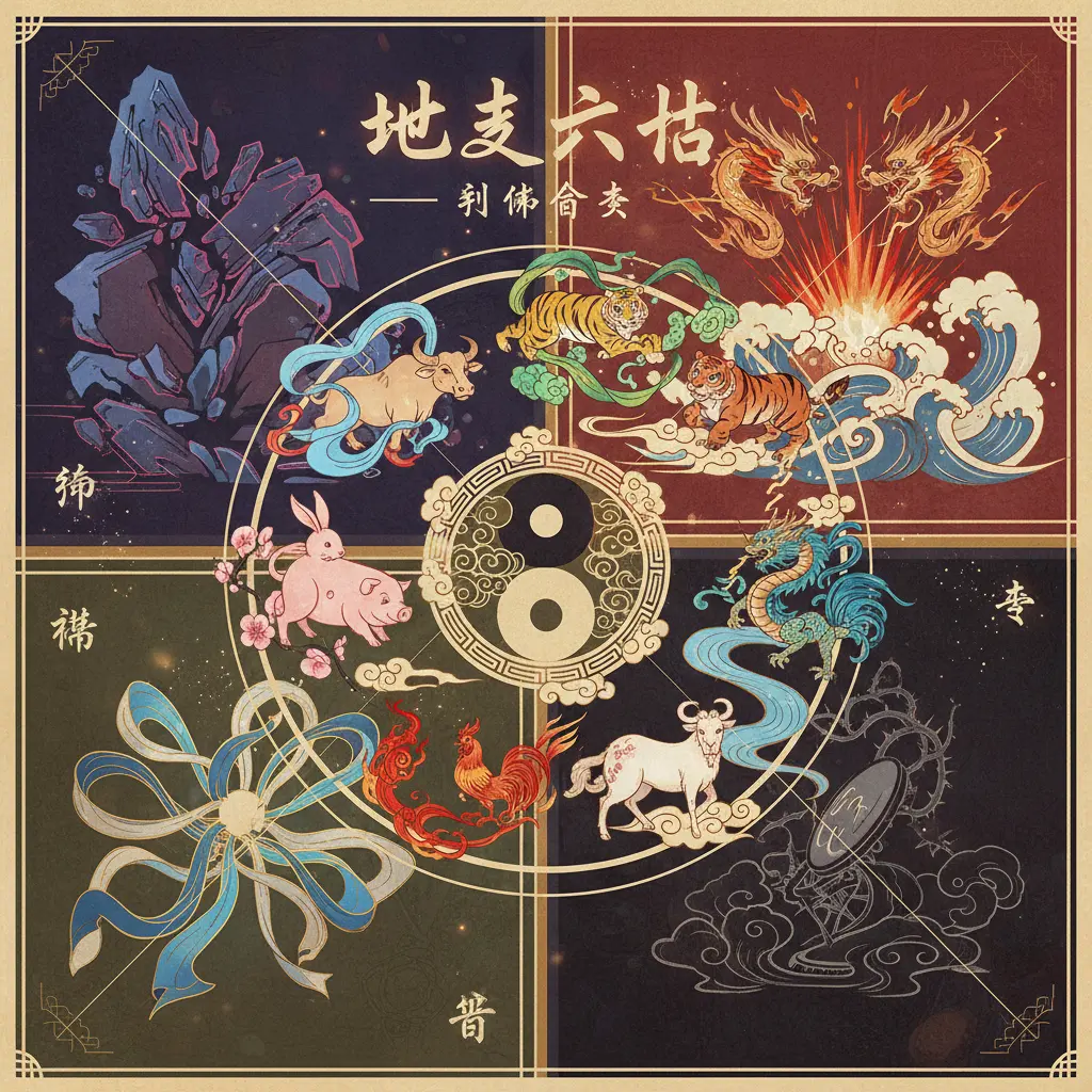 刑衝合害 - 地支六合