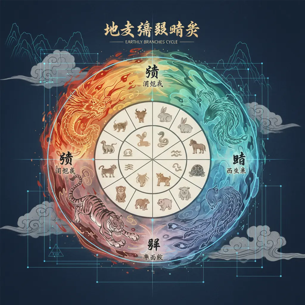 強弱旺衰 - 地支