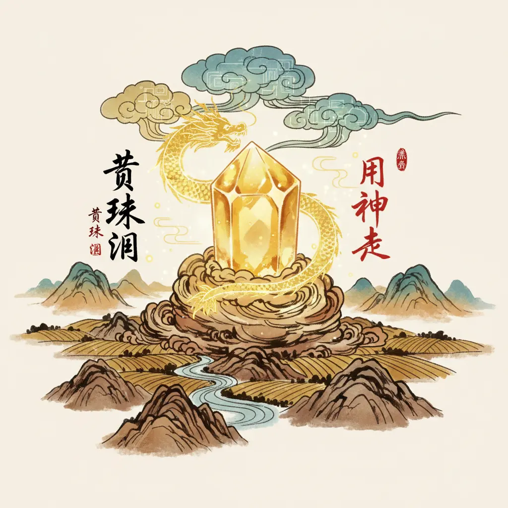 用神是土 - 黃水晶