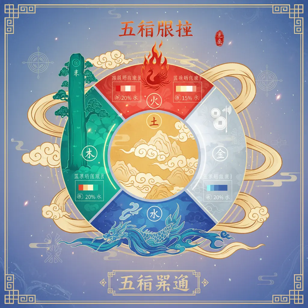 五行開運 - 五行比例