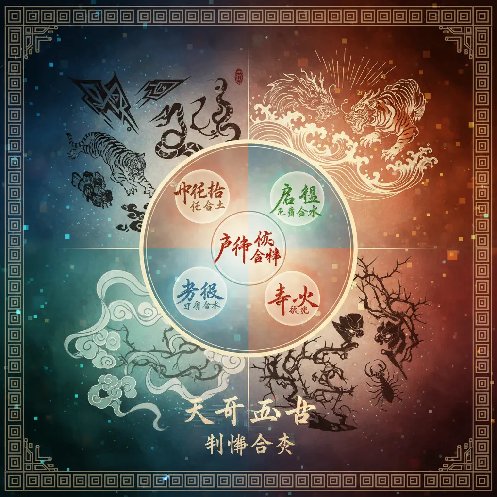 刑衝合害 - 天干五合