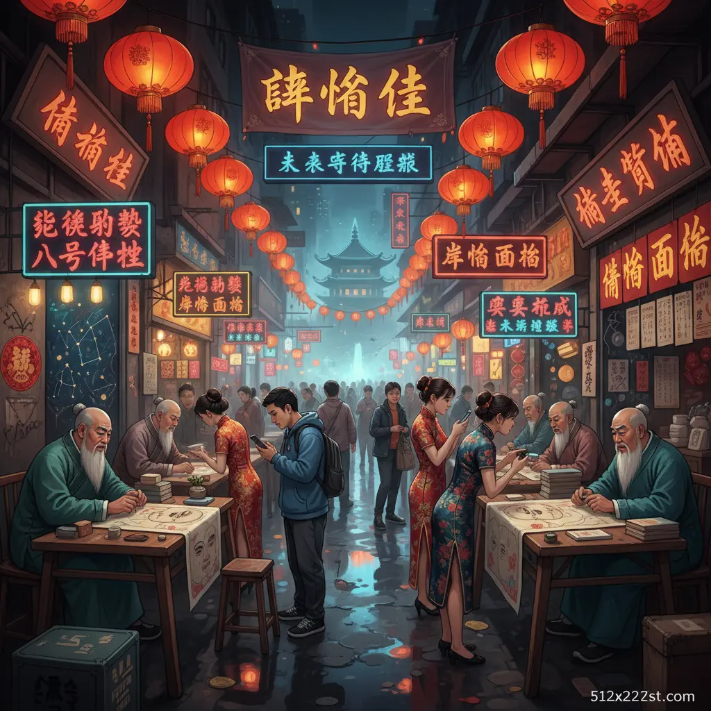 廟街算命 - 睇相街