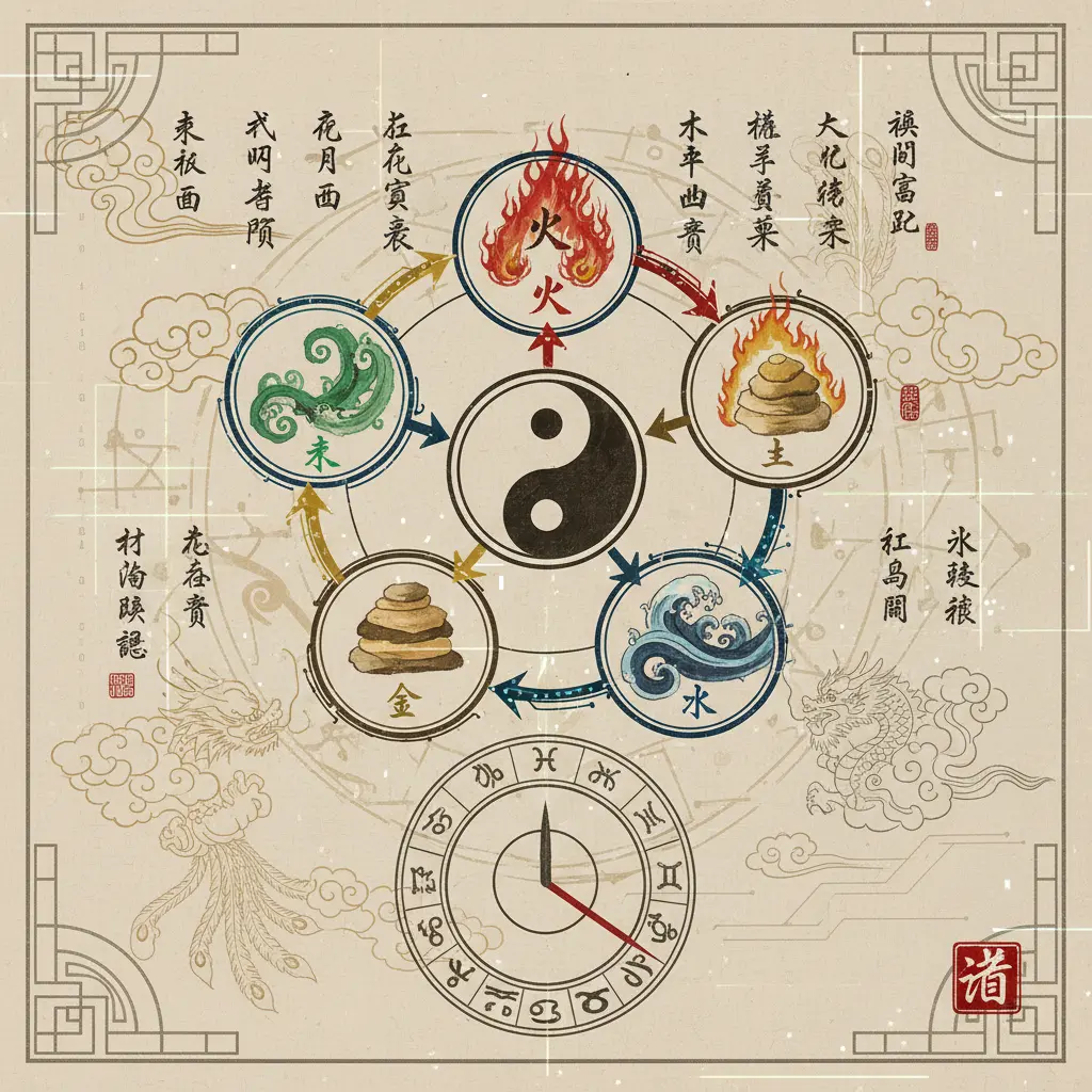 八字算 - 五行生剋