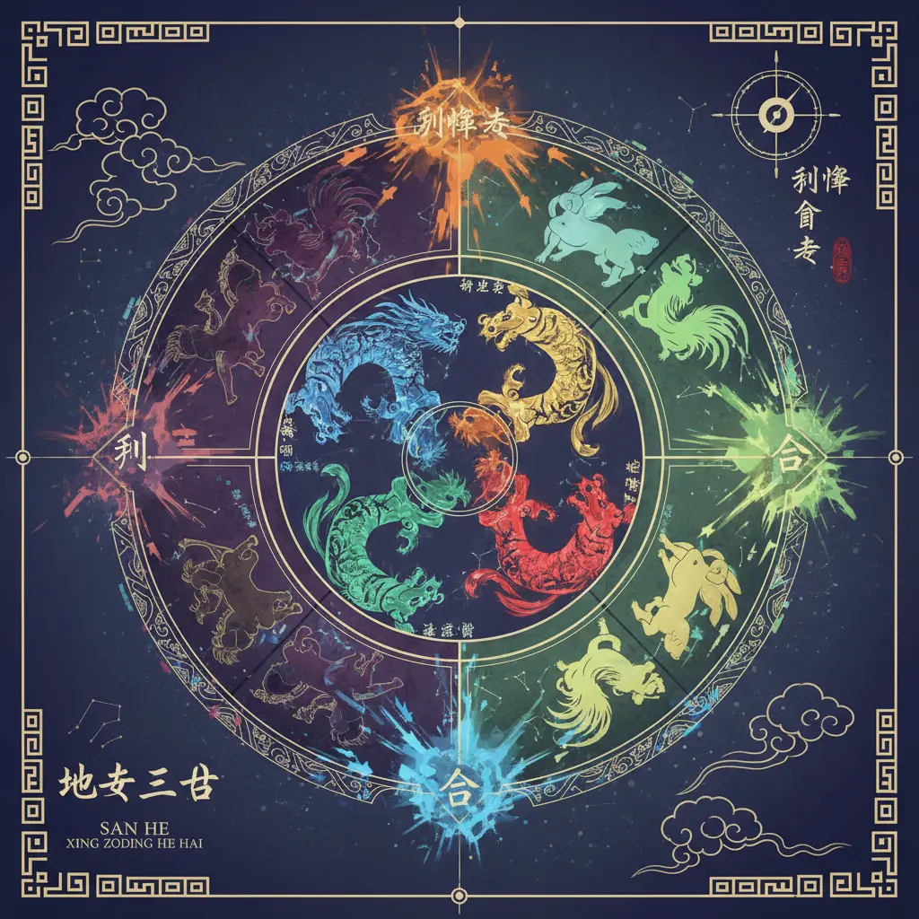 刑衝合害 - 地支三合