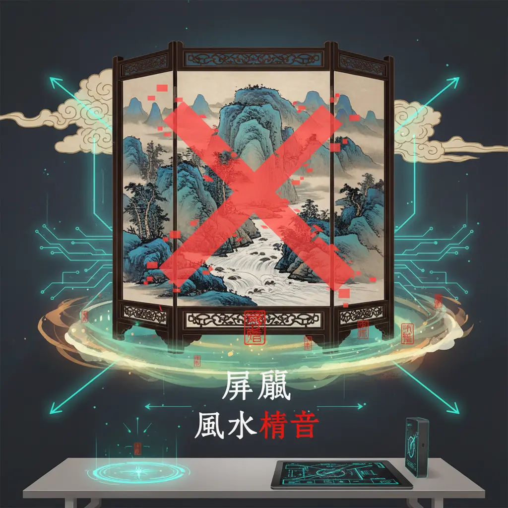 風水禁忌 - 屏風