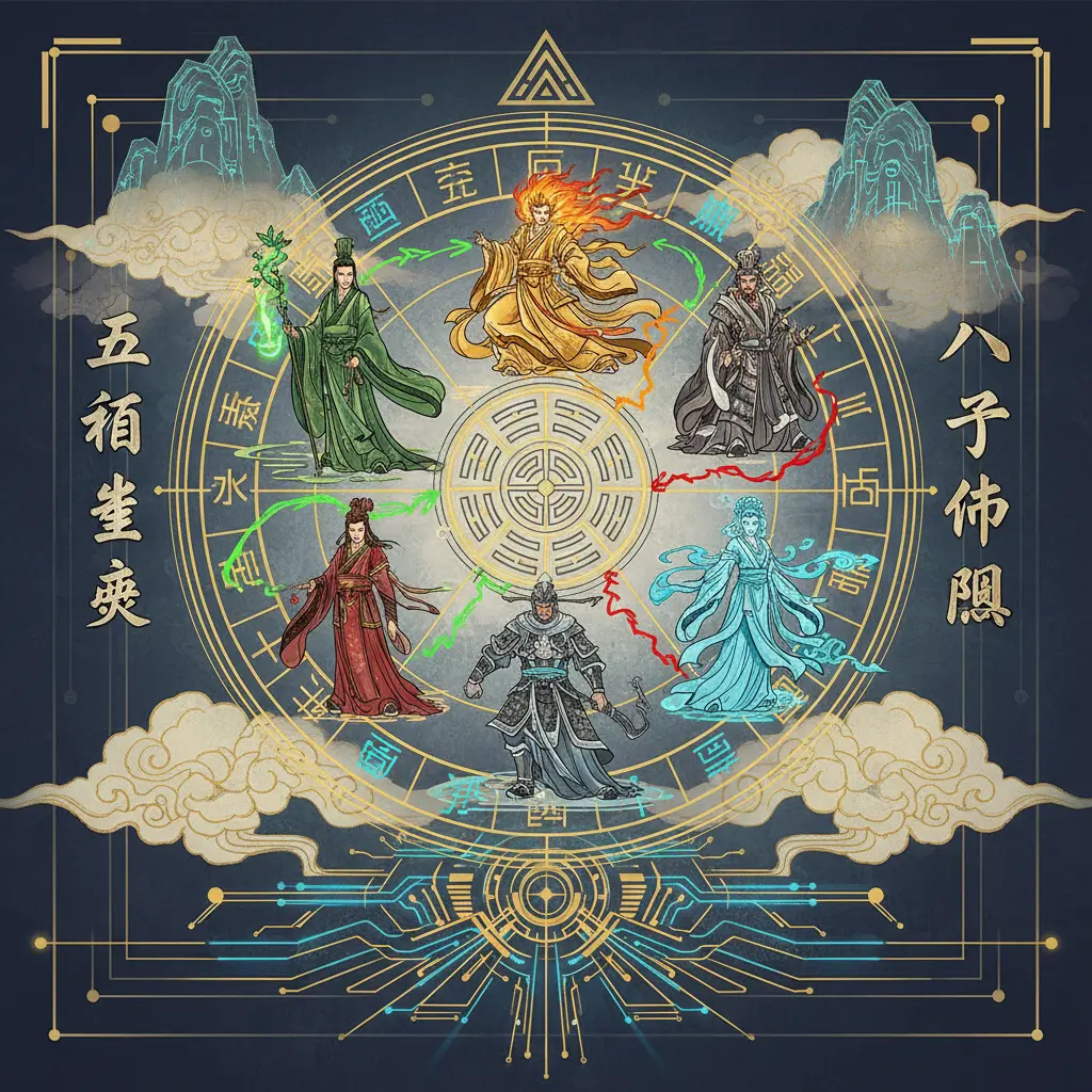 八字 命盤 - 五行生剋