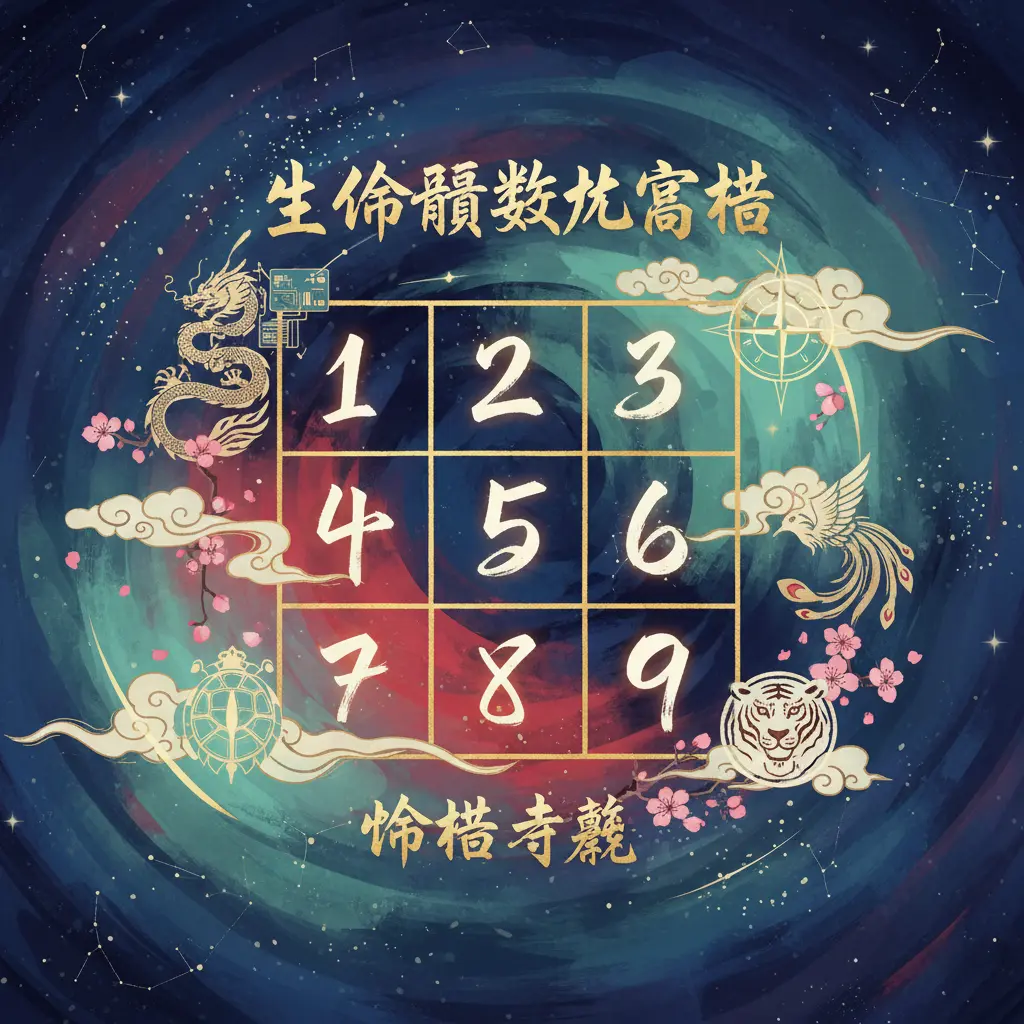 命格特徵 - 生命靈數9宮格