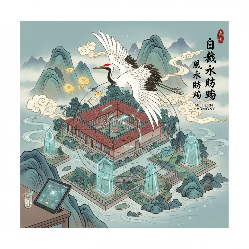 白鶴鳴 - 風水佈局