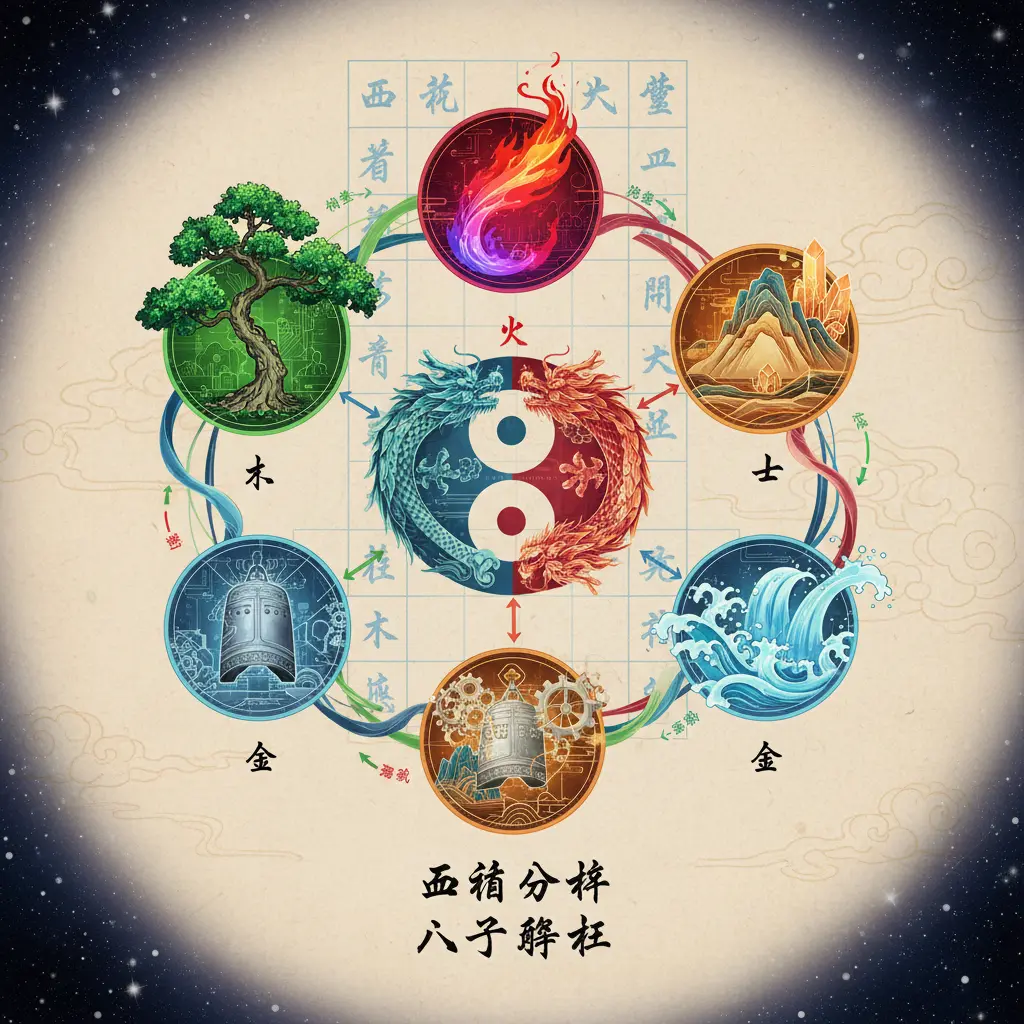 八字解析 - 五行分析