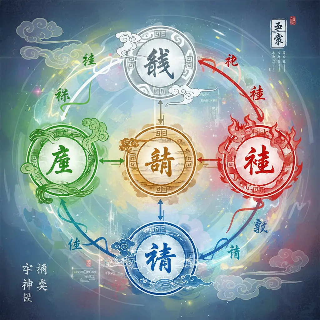 五行相生相剋 - 五常