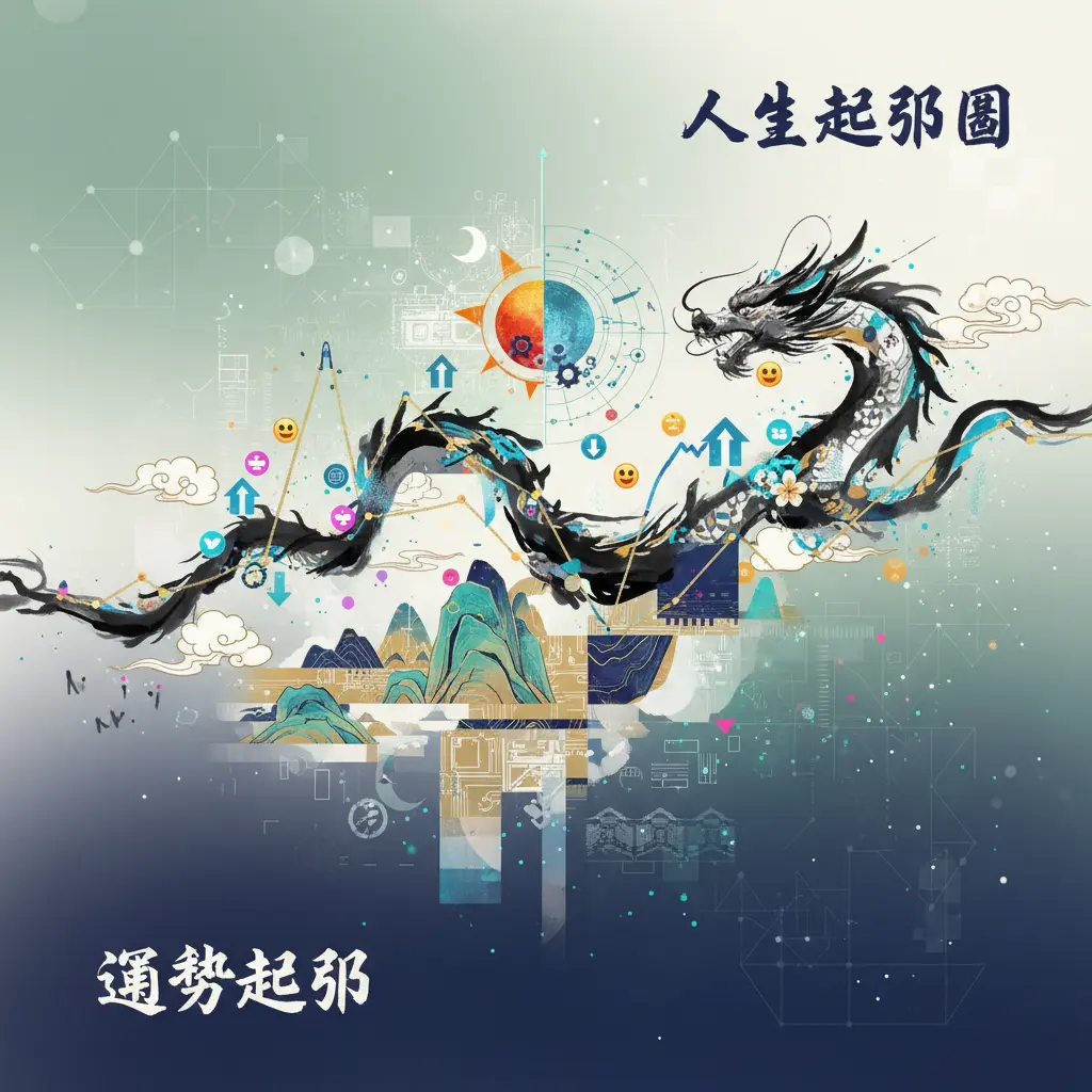 運勢起伏 - 人生起伏圖