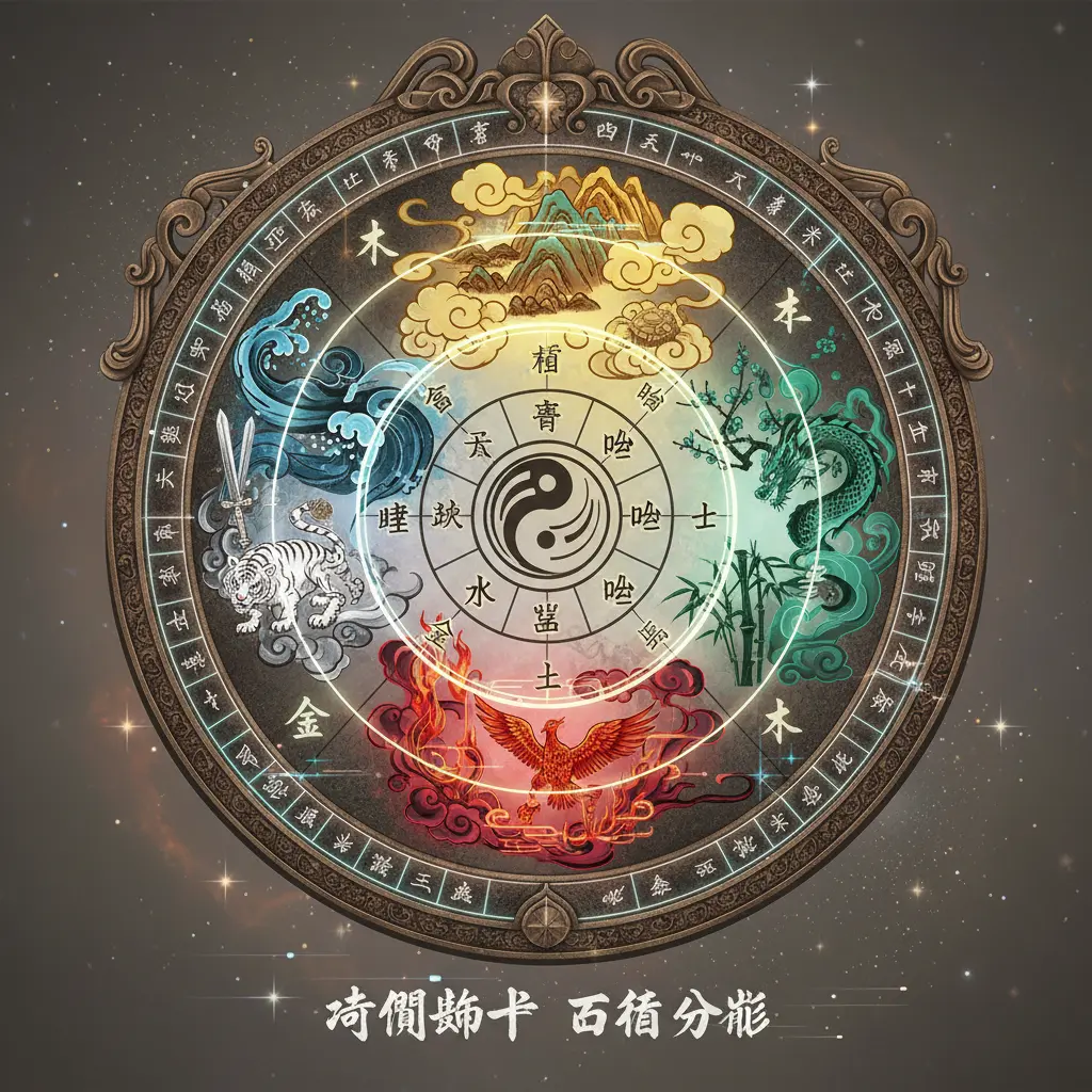 五行分佈 - 奇門遁甲