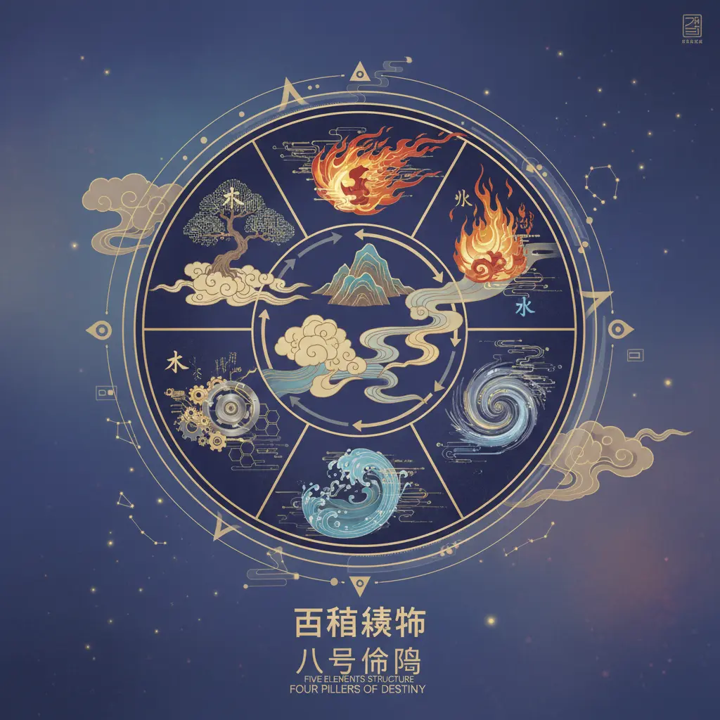 八字命盘 - 五行結構
