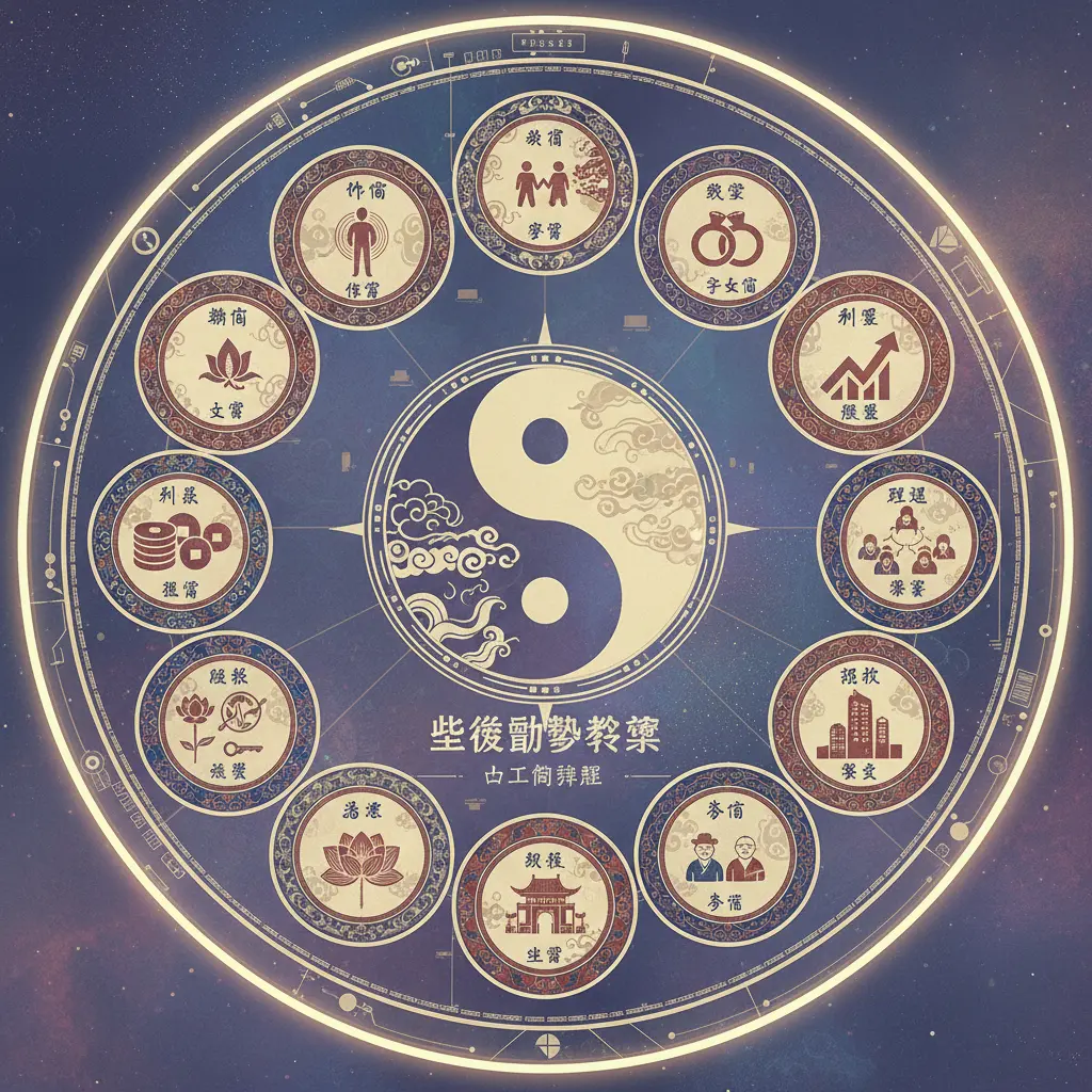 紫微鬥數教學 - 十二宮