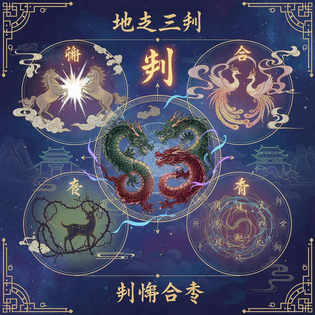 刑衝合害 - 地支三刑