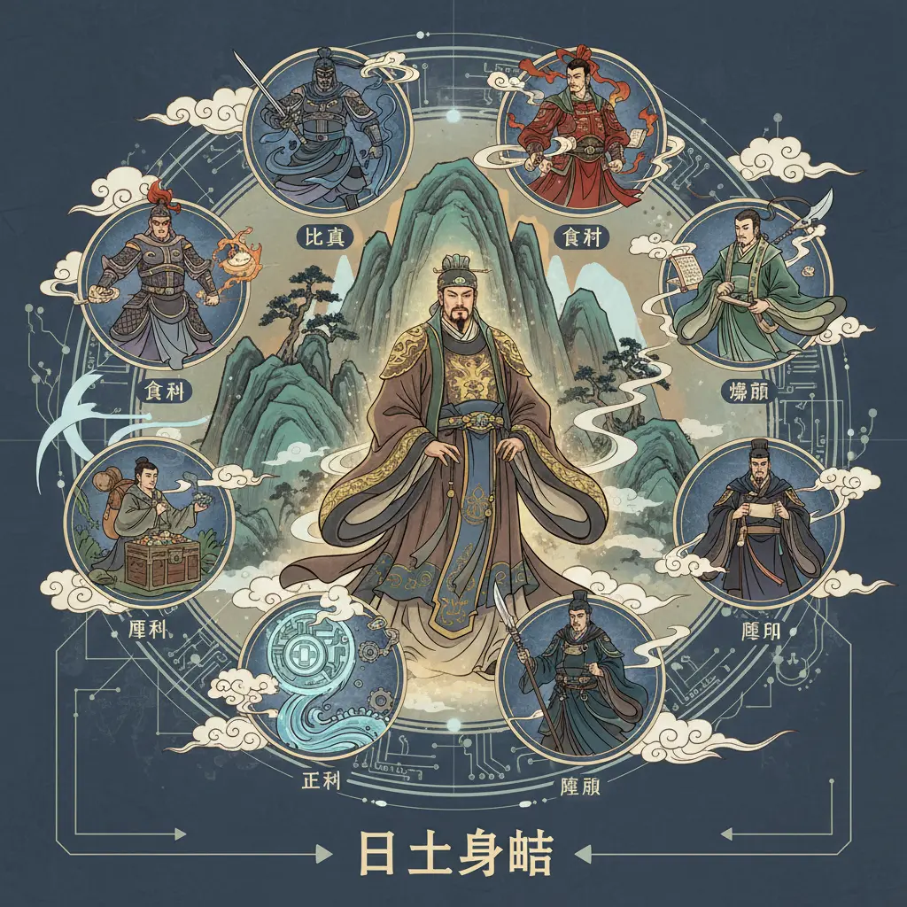 日主身旺 - 十神