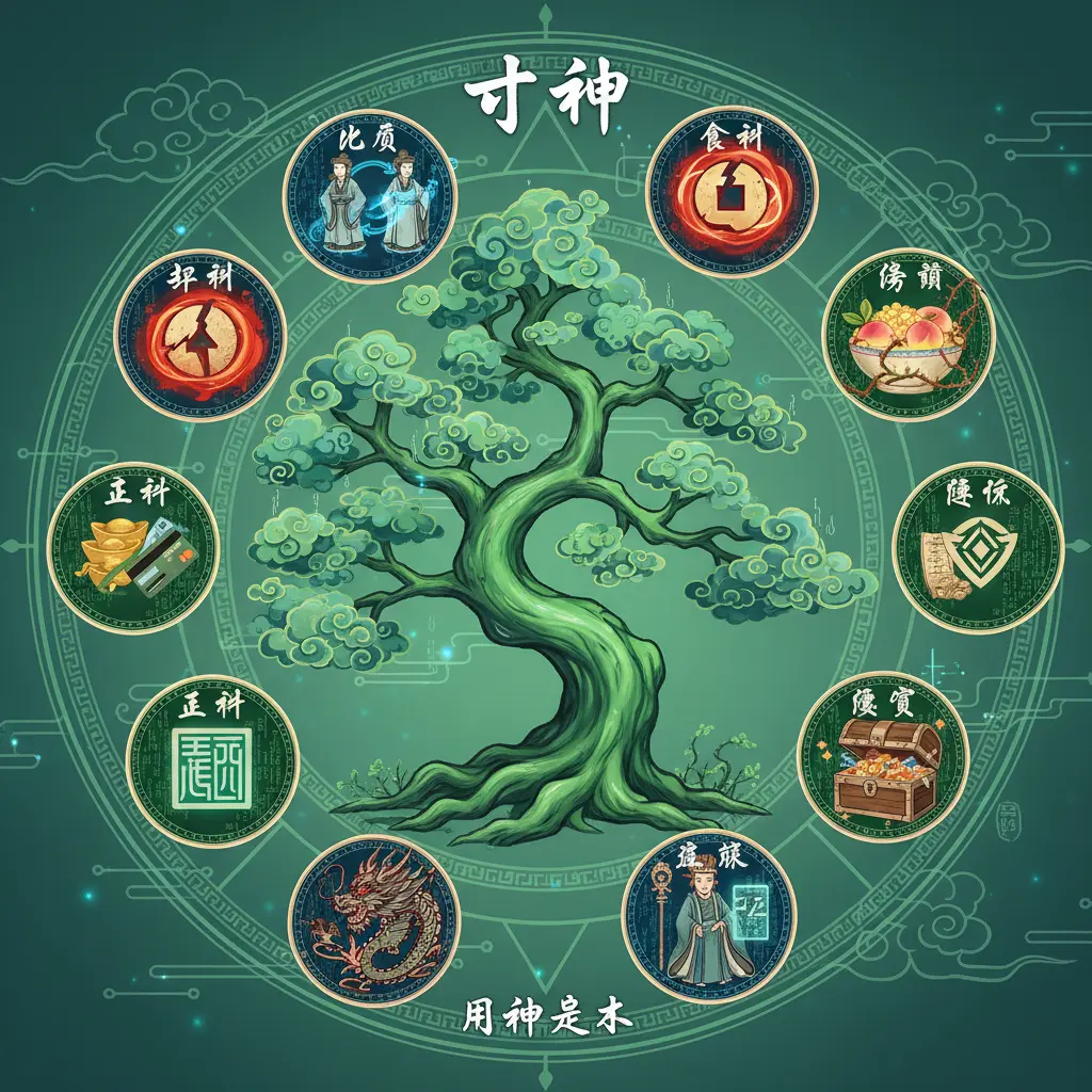 用神是木 - 十神