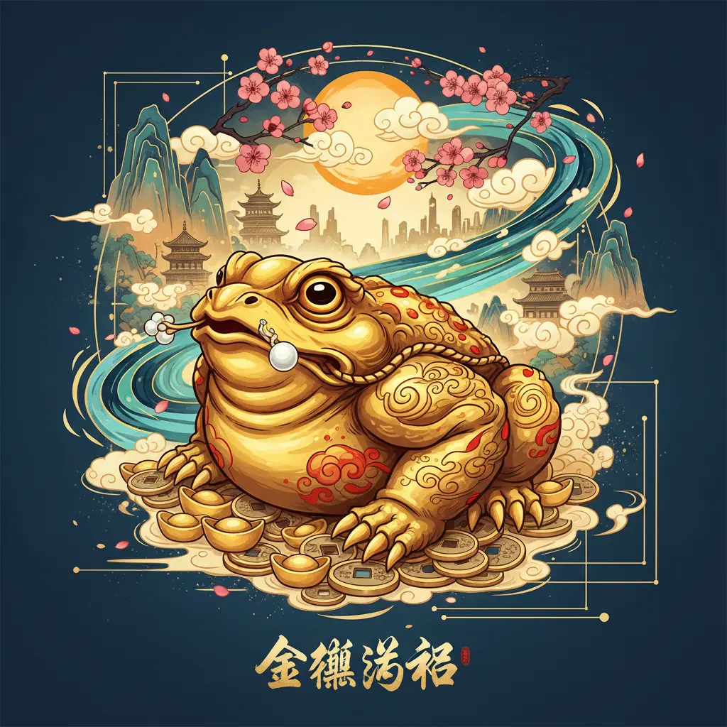 風水吉祥物 - 金蟾