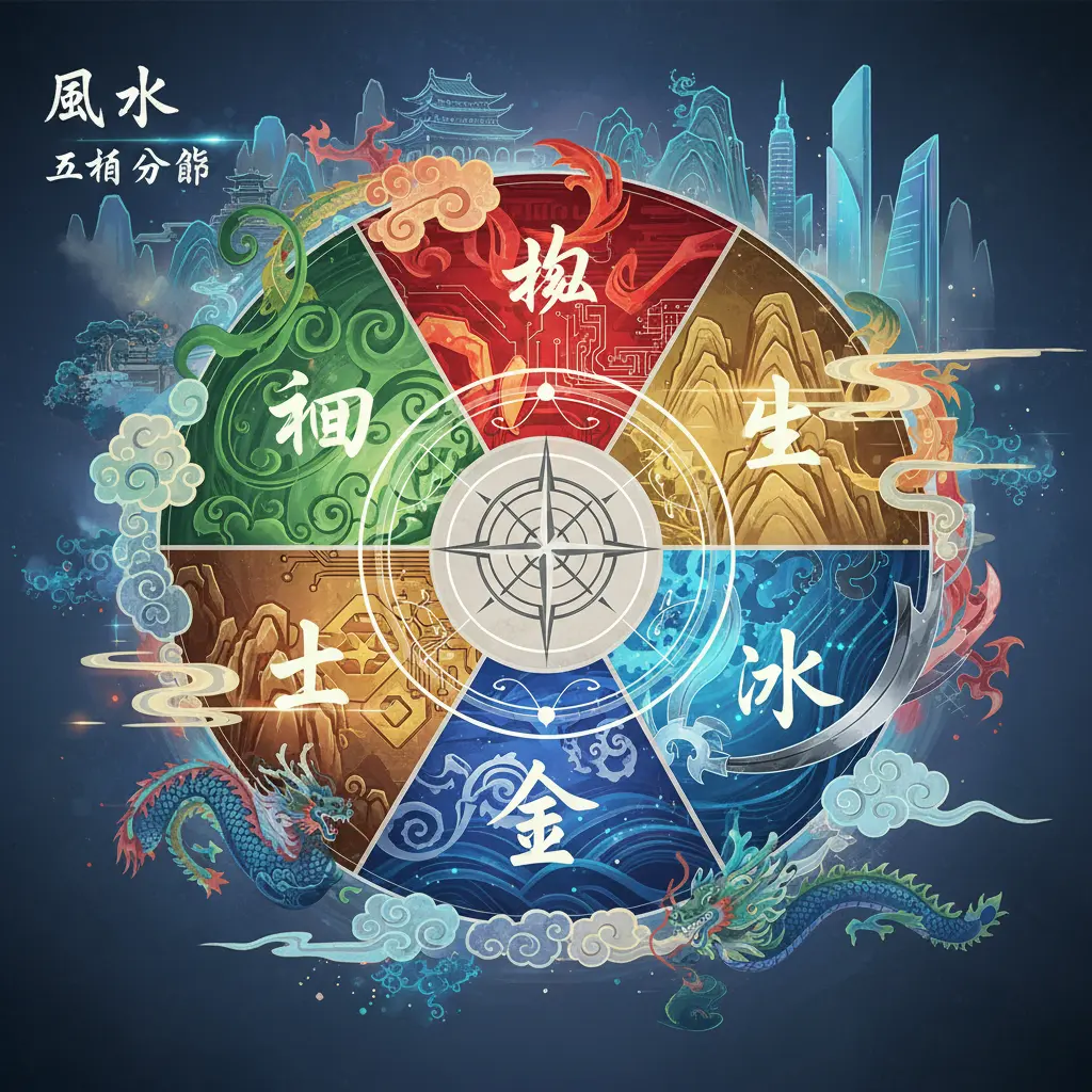 五行分佈 - 風水