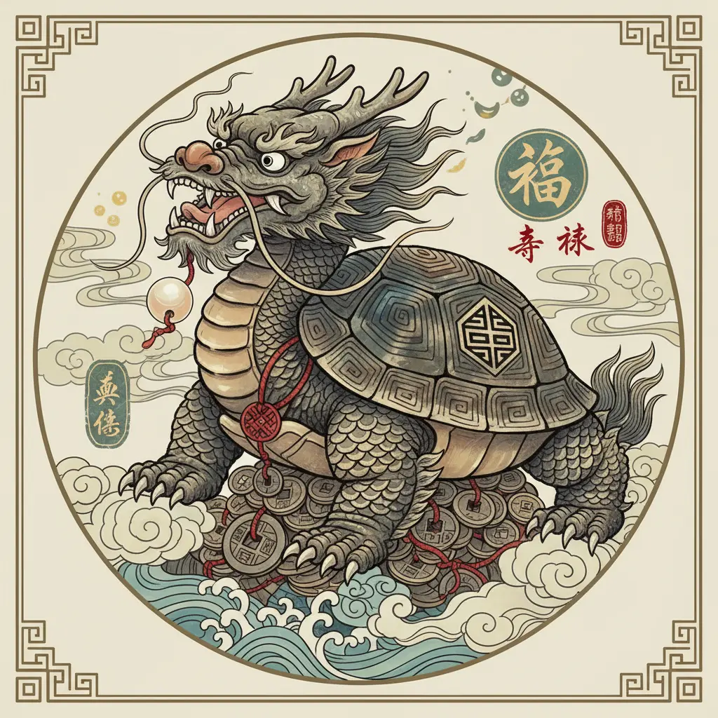 風水吉祥物 - 龍龜