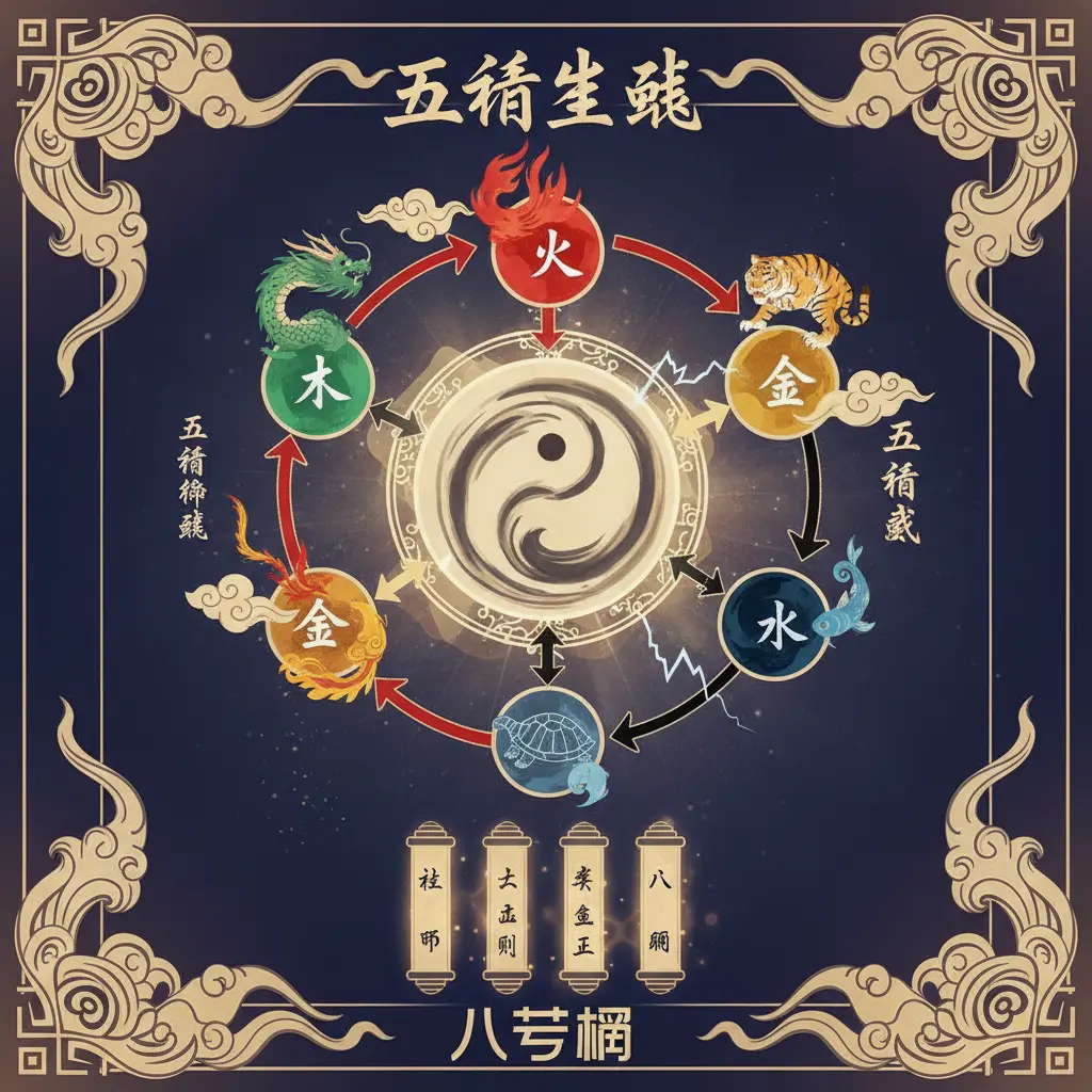 八字網 - 五行生剋